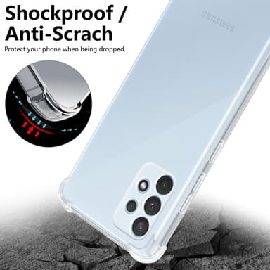 Samsung Galaxy A32 4G Suojakuori Kotelo (Läpinäkyvä)