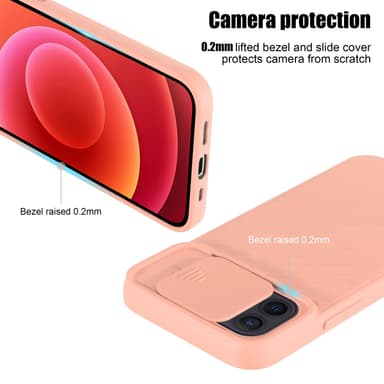 iPhone 12 MINI Case Suojakuori Cover (Vaaleanpunainen)