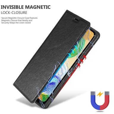 Samsung Galaxy A04s Suojakuori Lompakkokotelo (Musta)