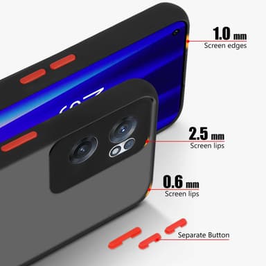 OnePlus Nord CE 2 5G Suojakuori Kotelo (Musta)