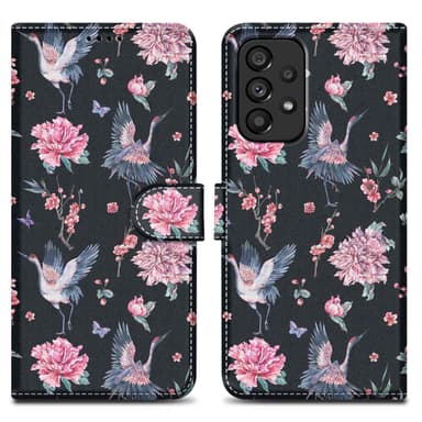 Samsung Galaxy A53 5G Suojakuori Lompakkokotelo (Musta)