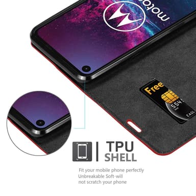 Motorola ONE ACTION Suojakuori Lompakkokotelo