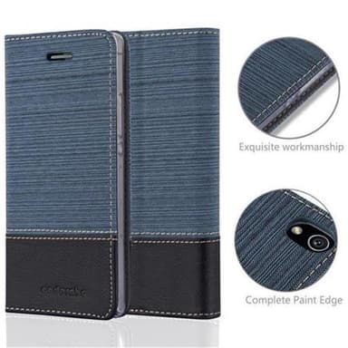 Huawei ASCEND P7 Suojakuori Lompakkokotelo (Sininen)