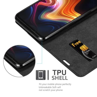ZTE Nubia PLAY 5G Suojakuori Lompakkokotelo (Musta)