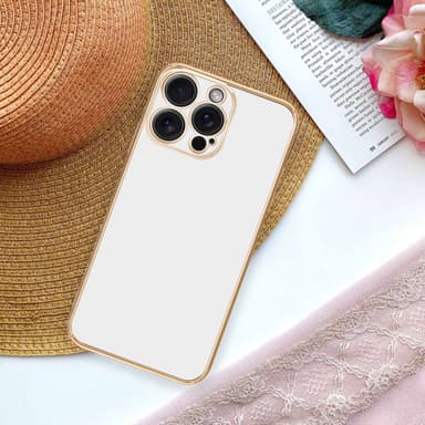 iPhone 15 PRO MAX Suojakuori Cover (Valkoinen)