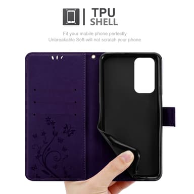 OnePlus 9 PRO Suojakuori Lompakkokotelo (Violetti)