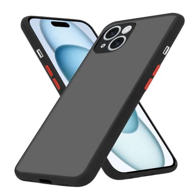 iPhone 15 PLUS Suojakuori Kotelo (Musta)