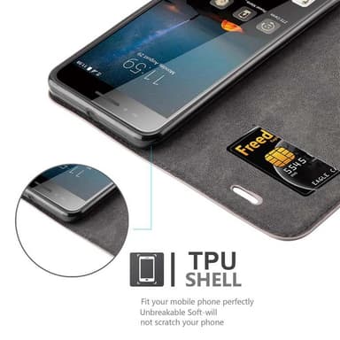 ZTE Blade A612 Suojakuori Lompakkokotelo (Ruskea)