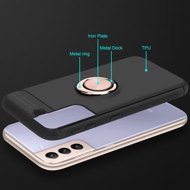 Samsung Galaxy S21 PLUS Suojakuori Kotelo (Musta)