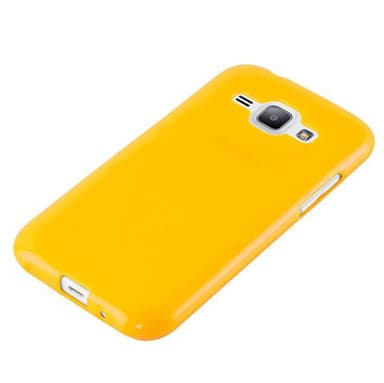 Samsung Galaxy J1 2015 Suojakuori Kotelo (Keltainen)