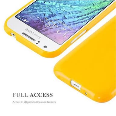 Samsung Galaxy J1 2015 Suojakuori Kotelo (Keltainen)