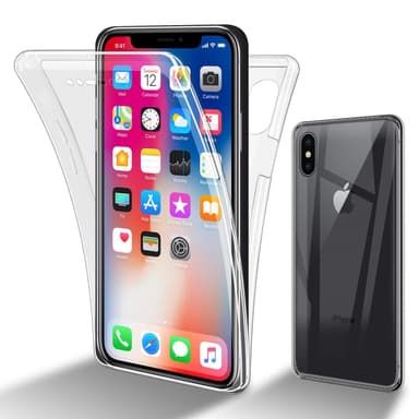 iPhone X / XS Suojakuori Case Cover (Läpinäkyvä)