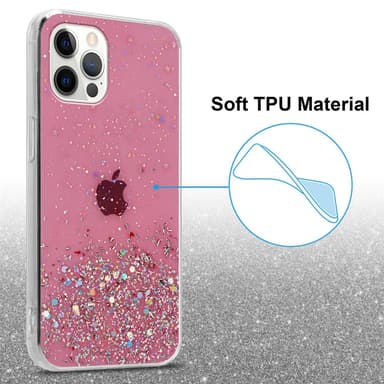 iPhone 12 / 12 PRO Suojakuori Kotelo (Vaaleanpunainen)