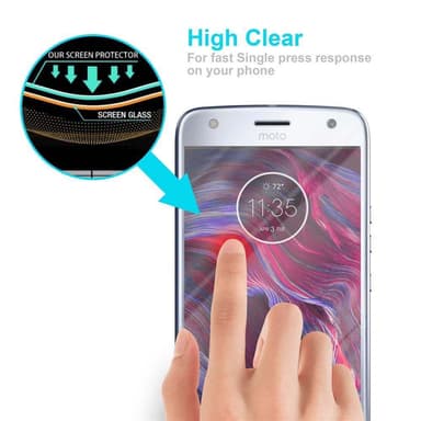 Motorola MOTO X4 Näytönsuoja Karkaistu lasi Suojakalvo