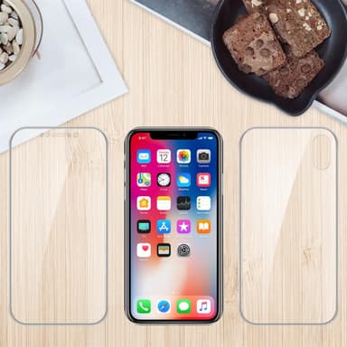 iPhone X / XS Suojakuori Case Cover (Läpinäkyvä)