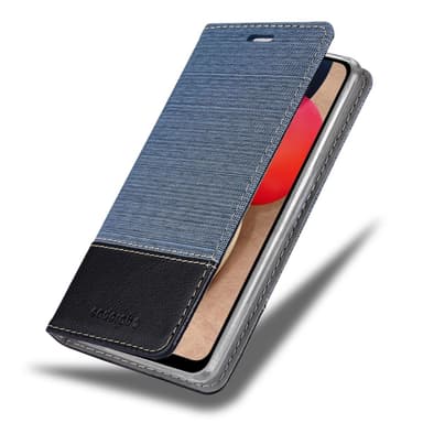 Samsung Galaxy A02s Suojakuori Lompakkokotelo (Sininen)