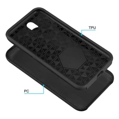 Samsung Galaxy J7 2017 Suojakuori Kotelo (Musta)