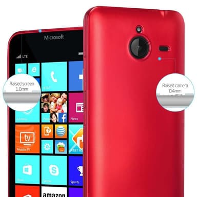 Nokia Lumia 640 XL Suojakuori Kotelo (Punainen)