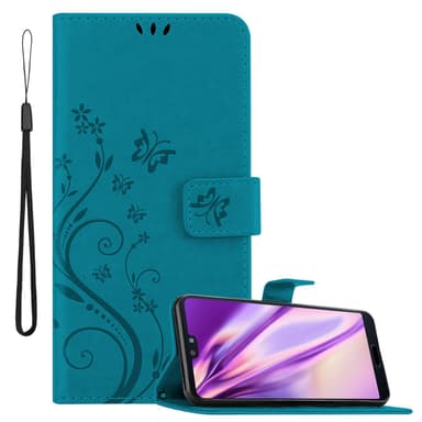 Huawei P20 Suojakuori Lompakkokotelo (Sininen)