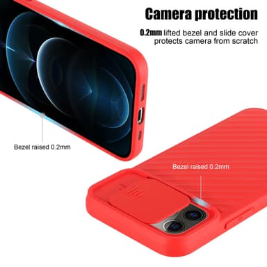 iPhone 13 PRO MAX Case Suojakuori Cover (Punainen)