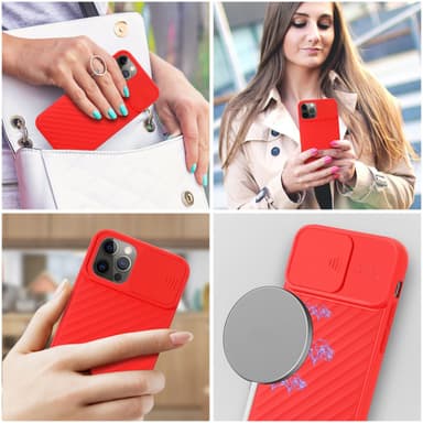 iPhone 13 PRO MAX Case Suojakuori Cover (Punainen)