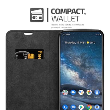 Nokia 8.3 Suojakuori Lompakkokotelo (Punainen)