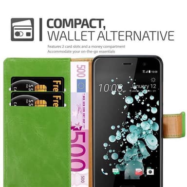 HTC U PLAY Suojakuori Lompakkokotelo Case Cover