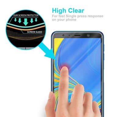 Samsung Galaxy A7 2018 Näytönsuoja Karkaistu lasi