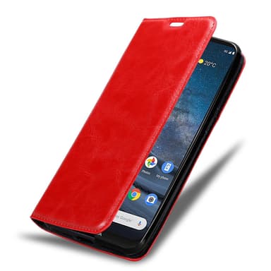 Nokia 8.3 Suojakuori Lompakkokotelo (Punainen)