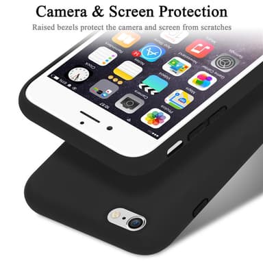 iPhone 6 / 6S Suojakuori Kotelo Case (Musta)
