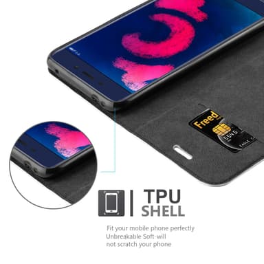 Honor 6C PRO Suojakuori Lompakkokotelo (harmaa)