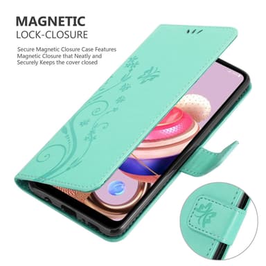 LG K51S Suojakuori Lompakkokotelo (Turkoosi)