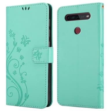 LG K51S Suojakuori Lompakkokotelo (Turkoosi)