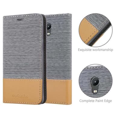 Lenovo P2 Suojakuori Lompakkokotelo (harmaa)
