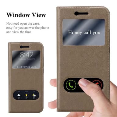 Lompakkokotelo Huawei P10 PLUS Case (Ruskea)