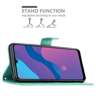 Honor 9A Suojakuori Lompakkokotelo (Turkoosi)