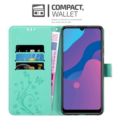 Honor 9A Suojakuori Lompakkokotelo (Turkoosi)