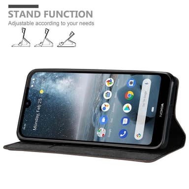 Nokia 4.2 Suojakuori Lompakkokotelo (Ruskea)