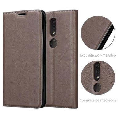Nokia 4.2 Suojakuori Lompakkokotelo (Ruskea)
