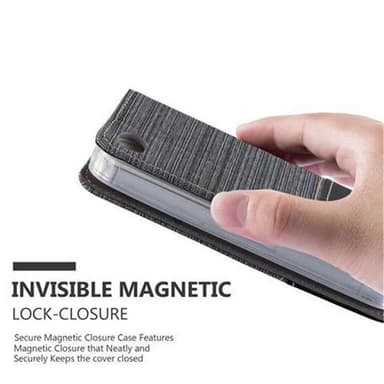 iPhone 4 / 4S Suojakuori Lompakkokotelo (harmaa)
