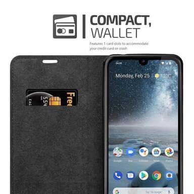 Nokia 4.2 Suojakuori Lompakkokotelo (Ruskea)