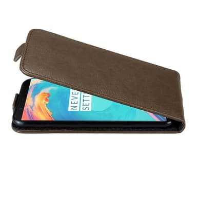 OnePlus 5T Suojakuori Lompakkokotelo (Ruskea)