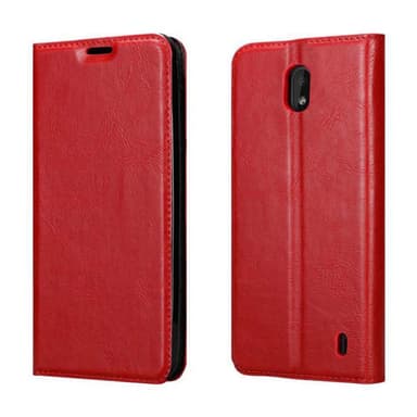 Nokia 1 PLUS Suojakuori Lompakkokotelo (Punainen)