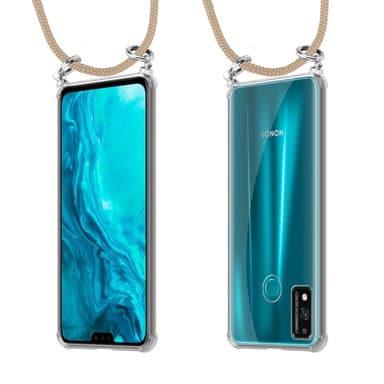 Honor 9X LITE Suojakuori Kotelo Ketju (Ruskea)