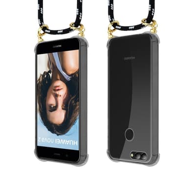 Huawei NOVA 2 Suojakuori Kotelo Ketju (Musta)