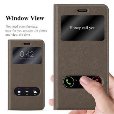 Lompakkokotelo Huawei P10 LITE Case (Ruskea)