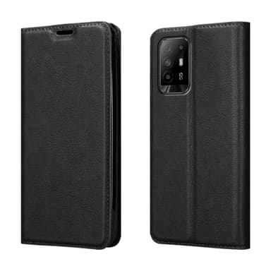 Oppo A94 5G Suojakuori Lompakkokotelo (Musta)