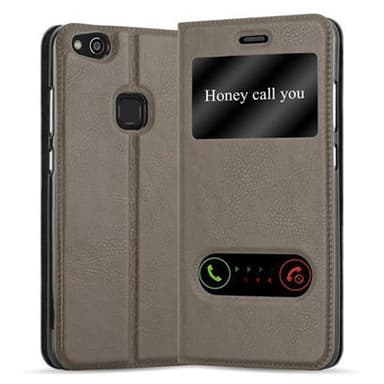 Lompakkokotelo Huawei P10 LITE Case (Ruskea)