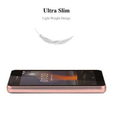 Nokia 1 2018 Suojakuori Kotelo Cover (Vaaleanpunainen)