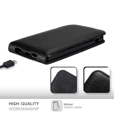 LG Google NEXUS 5 Suojakuori Lompakkokotelo (Musta)